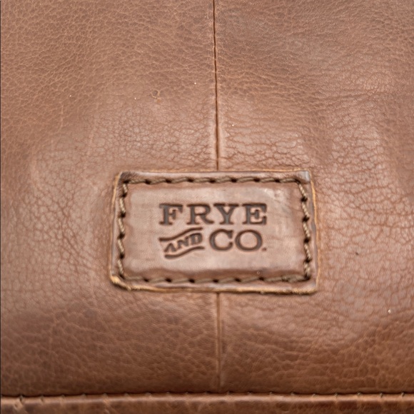 FRYE AND CO. Brown Leather Crossbody with Stud Accents - Picture 2 of 9
